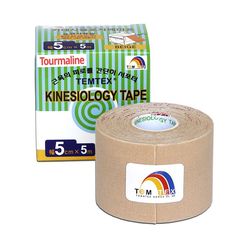 TEMTEX Kinesio tape Tourmaline 5 cm x 5 m tejpovací páska béžová