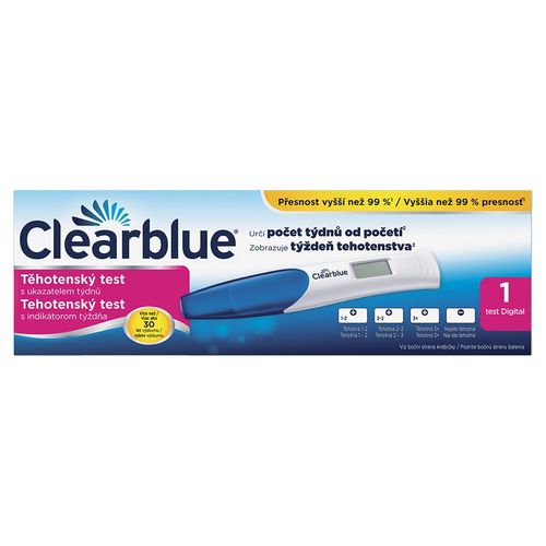 Clearblue Digitální těhotenský test s ukazatelem týdnů 1 ks