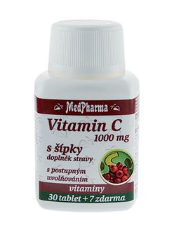 Medpharma Vitamin C 1000 mg s šípky 37 tablet