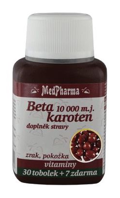 Medpharma Beta karoten 10.000 m.j.+ Panthenol + PABA 37 tobolek