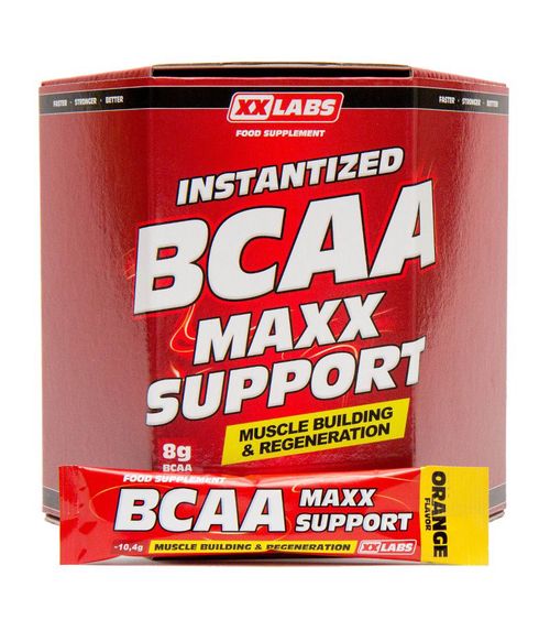 Xxlabs BCAA Maxx Support příchuť pomeranč 620 g/60 sáčků