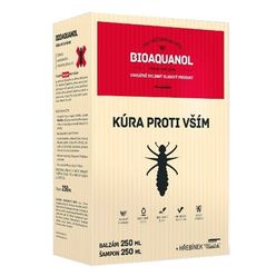 Bioaquanol Kúra proti vším šampon, balzám a hřeben 250+250 ml