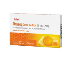 Dr.Max Orasept med a citron 0,6 mg/1,2 mg 24 pastilek