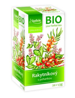 Apotheke BIO Rakytníkový čaj s pohankou nálevové sáčky 20x 1,5 g