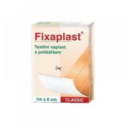 Fixaplast Classic 1 m x 6 cm náplast nedělěná s polštářkem 1 ks