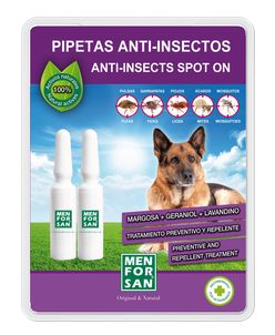 Menforsan Antiparazitní pipety klíšťata blechy komáři 2x1,5 ml