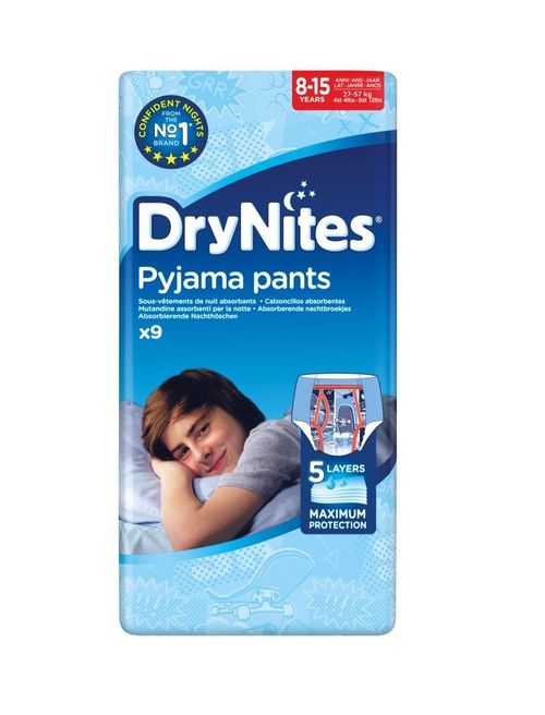 Huggies DryNites Boy 8-15 let 27-57 kg absorpční kalhotky 9 ks