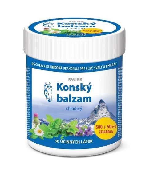 Swiss Koňský balzám chladivý 500+50 ml