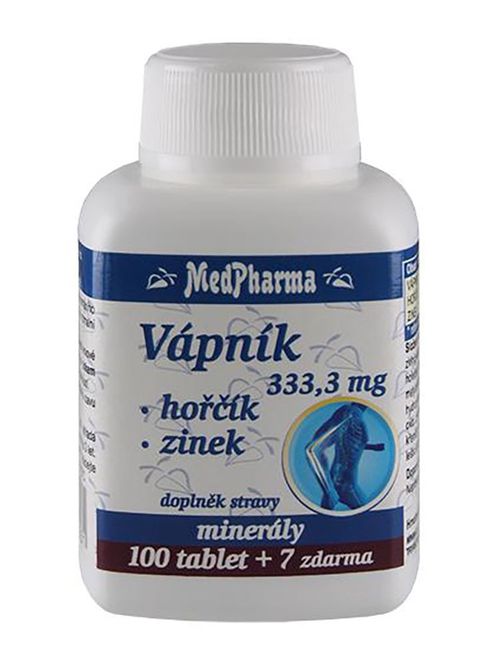 Medpharma Vápník Hořčík Zinek 107 tablet