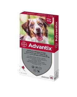 Advantix pro psy 10-25 kg spot-on 4x2,5 ml