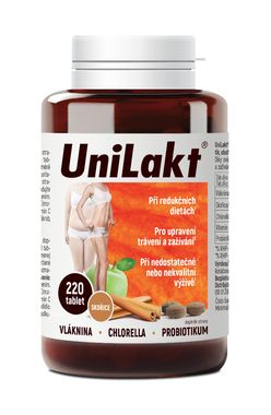 Unilakt se skořicí a řasou chlorella 220 tablet