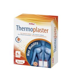 Dr.Max Thermoplaster Pás s hřejivými vložkami 4 vložky 13 x 9,5 cm