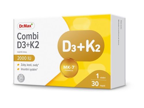 Dr.Max Combi D3 + K2 2000 IU 30 kapslí