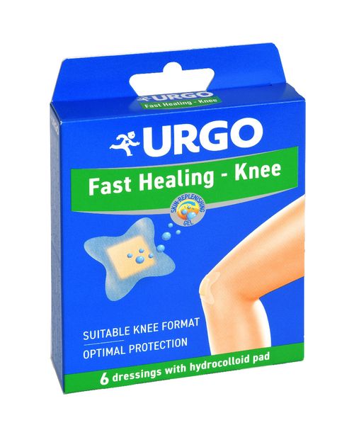 Urgo Fast Healing - Knee hydrokoloidní náplasti 6 ks