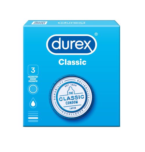 Durex Classic kondomy 3 ks