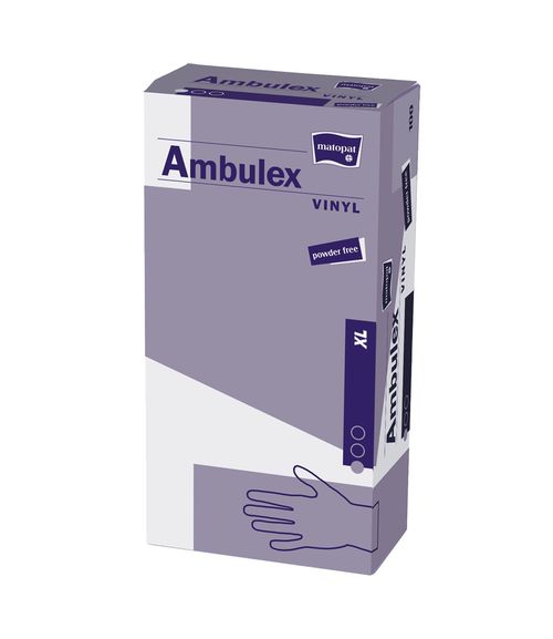 Ambulex Vinylové rukavice nepudrované nesterilní vel. XL 100 ks