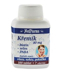 Medpharma Křemík 30 mg + Biotin + PABA 107 tablet