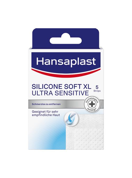 Hansaplast Silicone Soft XL ultra sensitive náplasti 5 ks