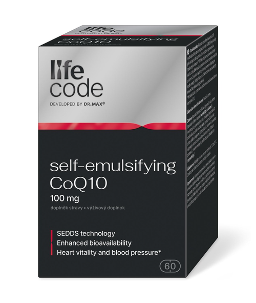 LifeCode developed by Dr. Max self-emulsifying CoQ10 60 kapslí