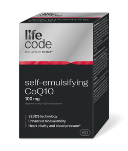 LifeCode developed by Dr. Max self-emulsifying CoQ10 60 kapslí