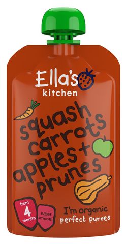 Ellas Kitchen BIO Dýně, mrkev, jablko a švestka kapsička 120 g