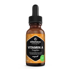 Vitamaze Vitamín A kapky, 50 ml. Denní dávka 5000 IU. Veganské kapky | Sensilab