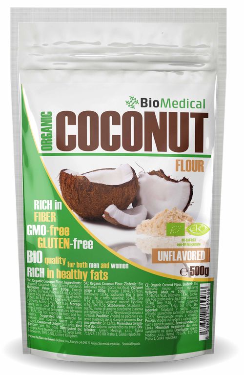 Organic Coconut Flour - Bio kokosová mouka 500g