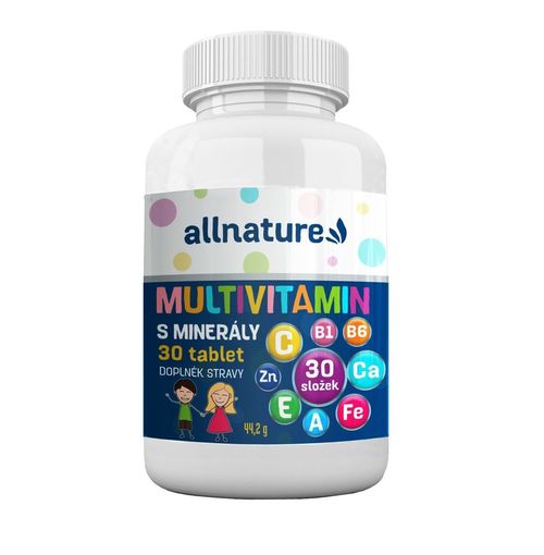 Allnature Multivitamin s minerály 30 tablet