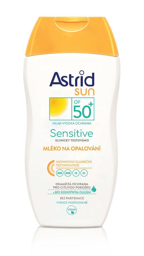 Astrid SUN SENSITIVE Mléko na opalování OF 50+ 150 ml