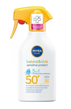 Nivea SUN Dětský sprej na opalování Sensitive OF50+ 270 ml