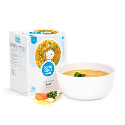 Proteinová polévka – hovězí s nudlemi (7 porcí)