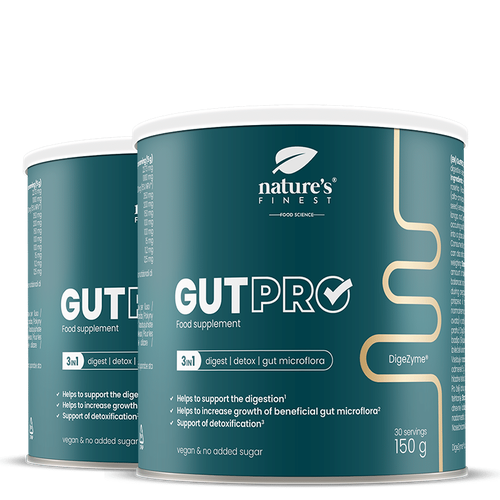 GutPRO | trávicí enzymy | amyláza, proteáza, lipáza, celuláza, laktáza