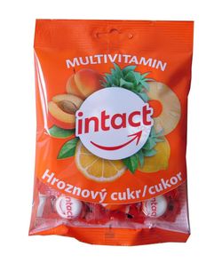 Intact Hroznový cukr MULTIVITAMIN pastilky 75 g