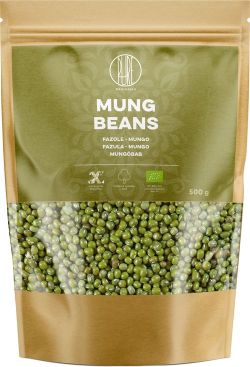 BrainMax Pure Fazole - Mungo, BIO, 500 g *CZ-BIO-001 certifikát