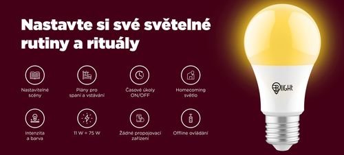 Chytrá žárovka Blight LED, závit GU10, 5,5 W, WiFi, APP, stmívatelná, barevná