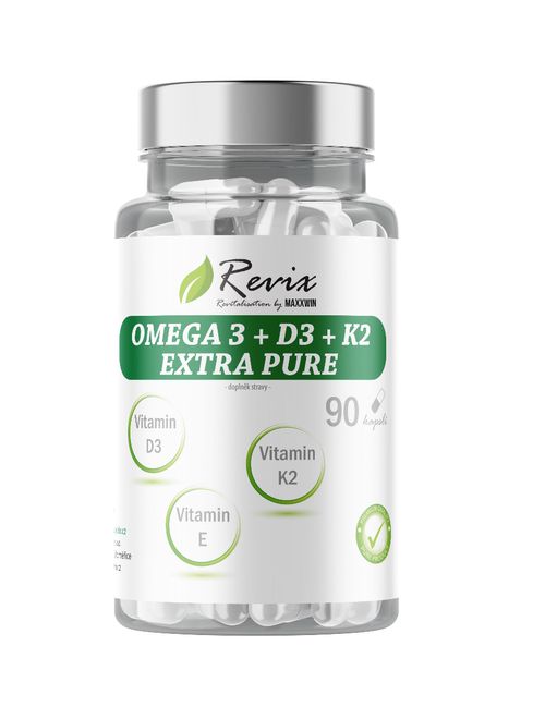 Revix Omega 3 + D3 + K2 + E 90 kapslí