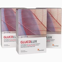 GlucoLux 3balení - vyrovnávač glukózy. Pro udržování normálních hladin cukru v krvi. 3x 30 kapslí na 90 dní | Sensilab