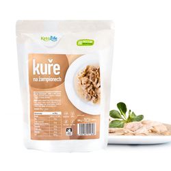 KetoLife Low carb hotové jídlo – Kuře na žampionech (1 porce) - 100% česká keto dieta