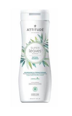 ATTITUDE Super leaves Přírodní šampon vyživujicí pro suché a poškozené vlasy 473 ml