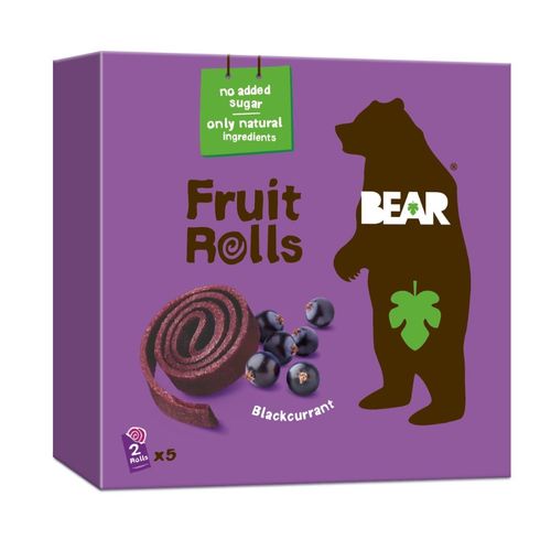 BEAR Fruit Rolls černý rybíz ovocné rolované plátky 5x20 g