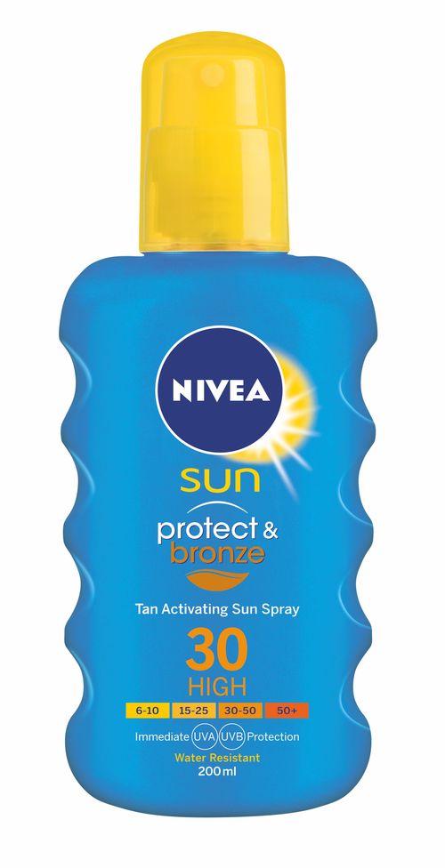 NIVEA SUN Intenzivní sprej na opalování Protect&Bronze OF30 200ml