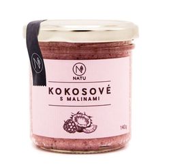 NATU Kokosový krém s malinami 140 g