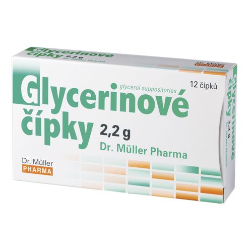 Dr. Müller Glycerinové čípky 2,2 g 12 čípků