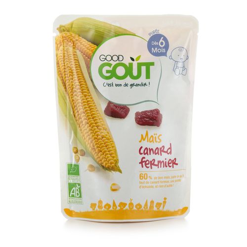 Good Gout BIO Kukuřice s kachním masem 6m+ 190 g