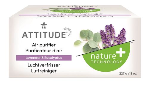 Attitude - Přírodní čistící osvěžovač vzduchu s esenciálními oleji s vůní levandule a eukalyptu, 227g