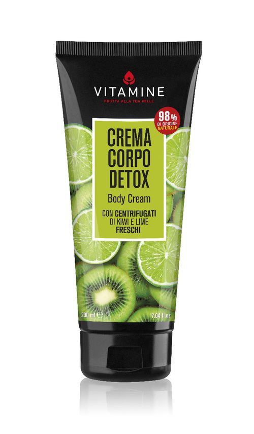 Vitamine Detox Kiwi a limetka tělový krém 200 ml