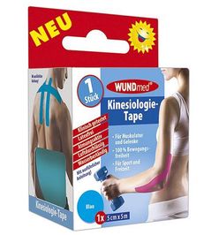 WUNDmed Kineziologická tejpovací páska 5cm x 5m 1 ks modrá