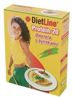 DietLine Protein 20 Omeleta s bylinkami 3x30 g
