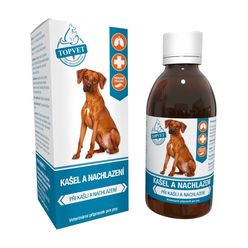 Topvet For Pets Kašel a nachlazení sirup pro psy 200 ml