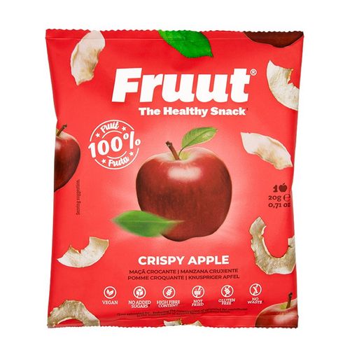 Fruut Jablečné křupavé plátky (červené jablko) 20 g